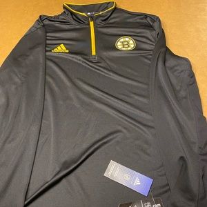 Adidas Boston Bruins Lightweight 1/4 Zip, Large